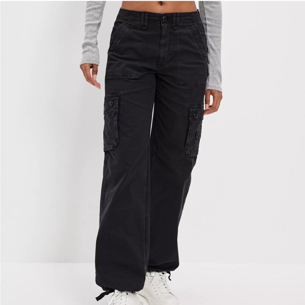 American Eagle Outfitters Dark Gray Baggy Joggers Size 4